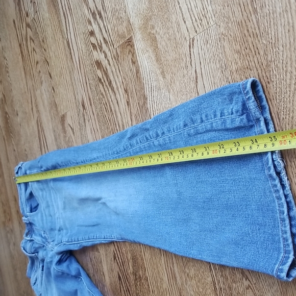 (4) American Eagle Light Wash Stretch Kick Boot Extra Shorts Jeans - Picture 10 of 12